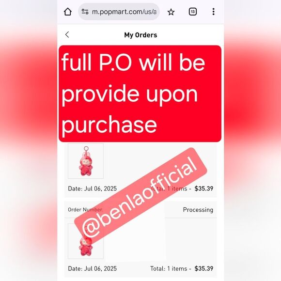 SEALED 100% AUTHENTIC NWT Labubu LOVE – Big Into Energy – from Pop Mart USA 🚨 - Picture 10 of 12